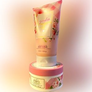B&BW 💞Gingham Gorgeous 💞 Sugar Scrub and Body Butter bundle combo set